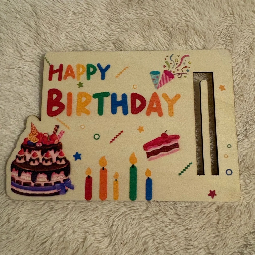 Colorful Happy Birthday Cash Holder